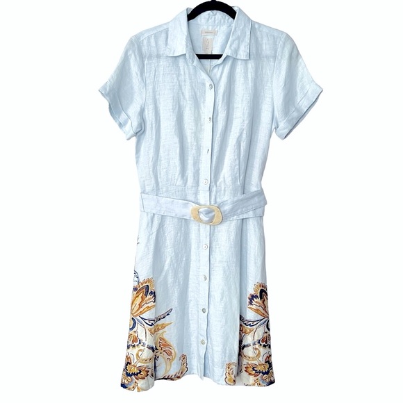 Joie Linen Button Down Dress - Picture 4 of 12